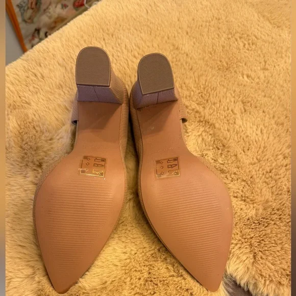 Call It Spring Beige Textured Heels - Picture 2 of 4